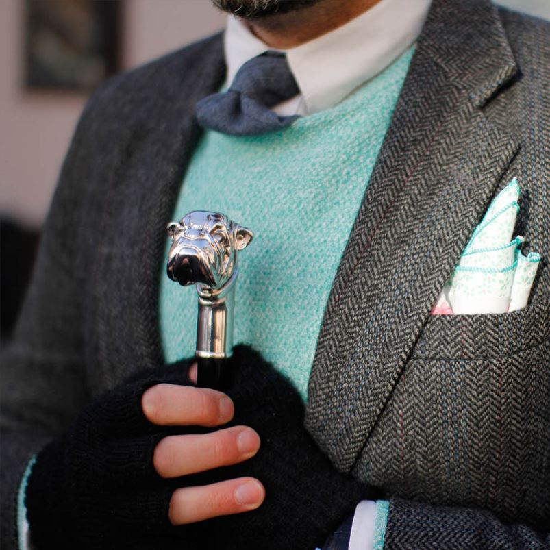 مظلة | 478 oxf-15 w38 - مظلة بولدوج فضية PASOTTI Z446V18